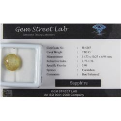 TRP142) SAPPHIRE 3.99 CT WITH COA