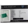 Image 1 : TRP163) EMERALD 9CT WITH COA