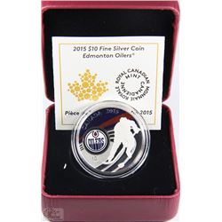 TRP132) NHL 2015 10$ FINE SILVER COIN EDMONTON