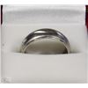 Image 1 : TRP193) 14K WHITE GOLD GENT'S RING SIZE 10