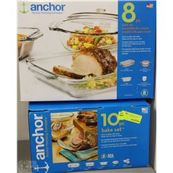 8PC AND 10PC ANCHOR BAKE SETS