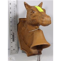 HORSE SHAPED METAL BELL