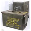 Image 1 : PAIR OF MILITARY AMMO BOXES -300 CARTRIDGES 7.62mm