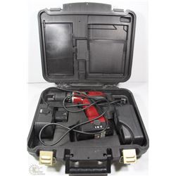 TOOL SHOP 18V DRILL WITH 2 BATTERIES AND CHARGER