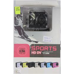 NEW WATERPROOF TO 30M 1080P SPORTS CAM