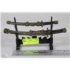 Image 1 : DOUBLE MINI SWORD SET WITH HOLDER
