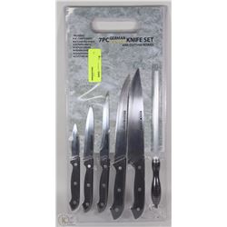 7PC GERMAN STYLE WITH CUTTING BOARD