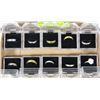 Image 1 : LOT OF TEN FASHION RINGS IN BOXES