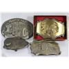 Image 1 : FOUR COLLECTIBLE BELT BUCKLES INCLUDING