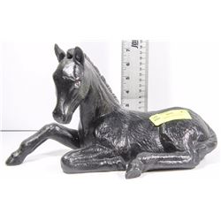 CERAMIC HORSE FOAL LAYING DOWN