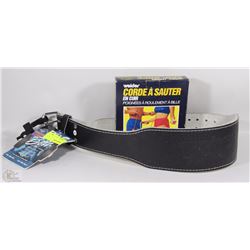 WORK OUT BELT SIZE MEDIUM WITH GENUINE LEATHER