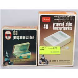 2 BOXES OF PREPARED SLIDES