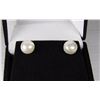 Image 1 : #10 FRESH WATER PEARL EARRINGS .925 STERLING SILVER