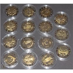 COLLECTION OF FIVE, TEN, & FIFTY BI-METAL ROUBLES
