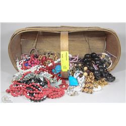 BASKET OF FASHION NECKLACES