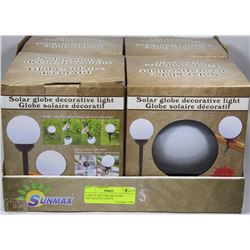 CASE OF 4PCS SOLAR GLOBE DECORATIVE LIGHTS