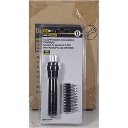 CASE OF 6PCS 5LED PRECISION SCREWDRIVER FLASHLIGHT