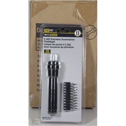 CASE OF 6PCS 5LED PRECISION SCREWDRIVER FLASHLIGHT