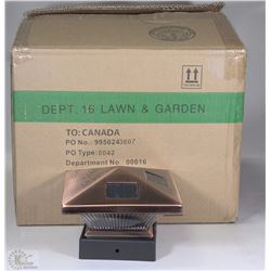 CASE OF 8PC SOLAR POST CAP LIGHTS