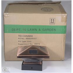 CASE OF 8PC SOLAR POST CAP LIGHTS