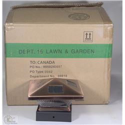 CASE OF 8PC SOLAR POST CAP LIGHTS
