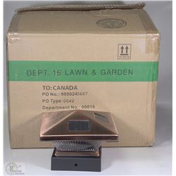 CASE OF 8PC SOLAR POST CAP LIGHTS