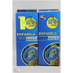 2-NEW EXPAND A HOSE POCKET SIZE GARDEN HOSE 50'