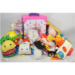 BOX OF VINTAGE TOYS INCLUDING 1970'S & 1980'S