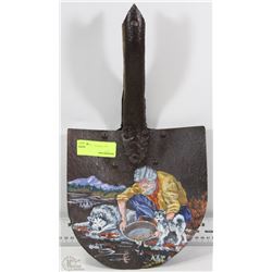 HAND PAINTED SHOVEL