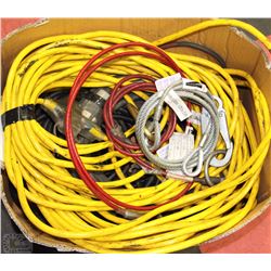LOT OF HEAVY DUTY EXTENSION CORDS