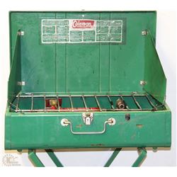 VINTAGE COLEMAN GAS STOVE WITH STAND