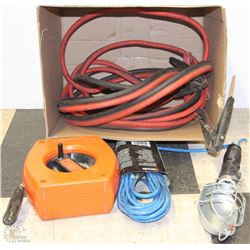 BOOSTER CABLES AND NEW SHOP WORKLIGHT AND