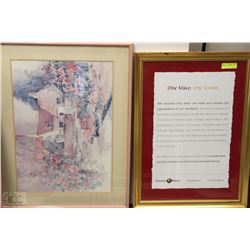 PAIR OF FRAMED PICTURES