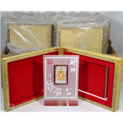 FLAT OF 12 ELECTROPLATED COIN SETS