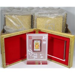 FLAT OF 12 ELECTROPLATED COIN SETS