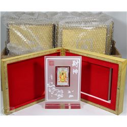 FLAT OF 12 ELECTROPLATED COIN SETS