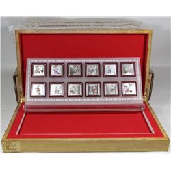 FLAT OF 12 ELECTROPLATED COIN SETS