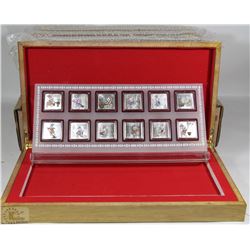 FLAT OF 12 ELECTROPLATED COIN SETS