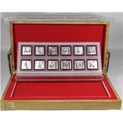 FLAT OF 12 ELECTROPLATED COIN SETS