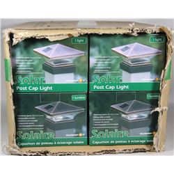 CASE OF 8PC SOLAR POST CAP LIGHTS