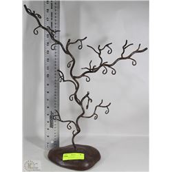 NEW WROUGHT IRON JEWELLERY/EARRING TREE 19" TALL