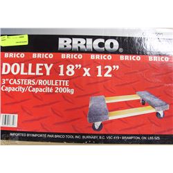 4 WHEEL FURNITURE DOLLY 18"X12"