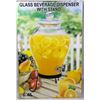 Image 1 : GLASS BEVERAGE DISPENSER WITH STAND