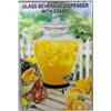 Image 1 : GLASS BEVERAGE DISPENSER WITH STAND