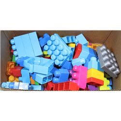 BOX FULL OF MEGA BLOCKS