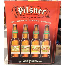 PILSNER CARDBOARD SIGN