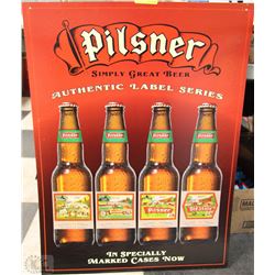 PILSNER CARDBOARD SIGN