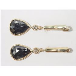 #3-14K GOLD BLACK DIAMOND(2.70CT) & WHITE