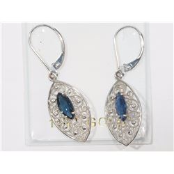 #5-14K GOLD SAPPHIRE(0.82CT) EARRINGS