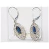 Image 1 : #5-14K GOLD SAPPHIRE(0.82CT) EARRINGS